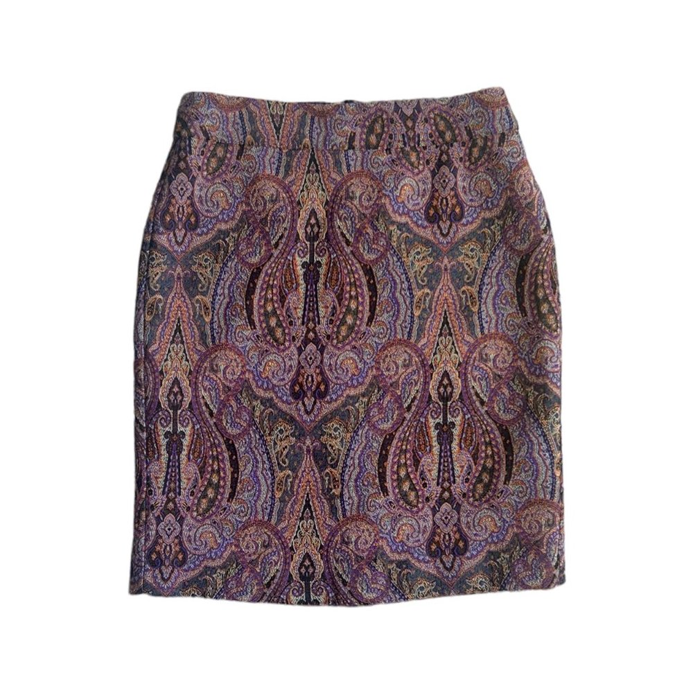 Ann Taylor 70's Retro Paisley Mini Skirt